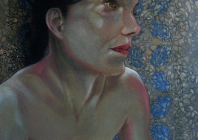 Huile sur toile brute